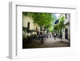 Restaurants and Colonial Houses in the Zona Colonial, Old Town, Santo Domingo-Michael Runkel-Framed Photographic Print