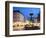 Restaurants and Fountain at Dusk, Armagertorv, Copenhagen, Denmark, Scandinavia, Europe-Frank Fell-Framed Photographic Print