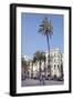 Restaurants and Street Cafes at Der Placa De La Llotja-Markus Lange-Framed Premium Photographic Print