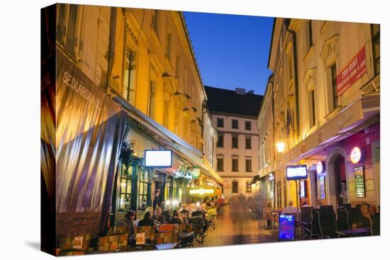 Restaurants, Bratislava, Slovakia, Europe-Christian Kober-Stretched Canvas