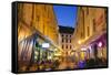 Restaurants, Bratislava, Slovakia, Europe-Christian Kober-Framed Stretched Canvas