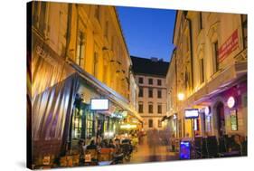 Restaurants, Bratislava, Slovakia, Europe-Christian Kober-Stretched Canvas
