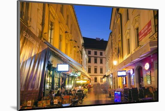 Restaurants, Bratislava, Slovakia, Europe-Christian Kober-Mounted Photographic Print