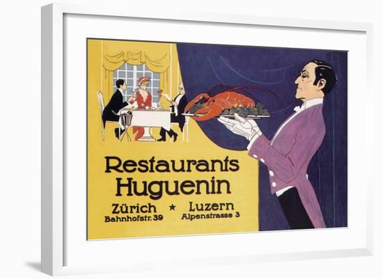 Restaurants Huguenin-null-Framed Art Print