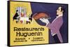 Restaurants Huguenin-null-Framed Stretched Canvas