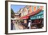 Restaurants in Cours Saleya-Amanda Hall-Framed Photographic Print