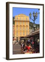 Restaurants in Cours Saleya-Amanda Hall-Framed Photographic Print