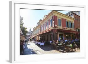 Restaurants in Cours Saleya-Amanda Hall-Framed Photographic Print