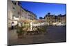 Restaurants in the Evening in the Piazza Anfiteatro Romano, Lucca, Tuscany, Italy, Europe-Stuart Black-Mounted Photographic Print