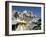 Restaurants in the Old Port with the Citadel in the Background, Calvi, Corsica-Peter Thompson-Framed Photographic Print