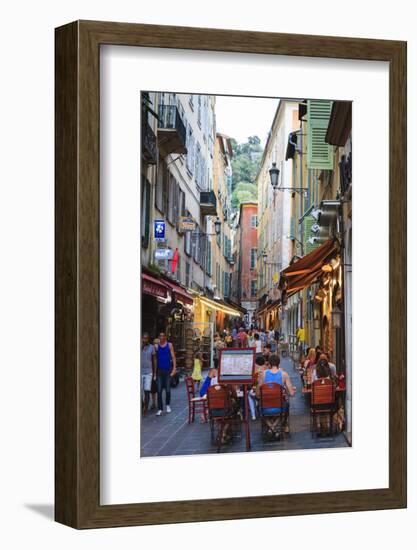 Restaurants in the Old Town-Amanda Hall-Framed Photographic Print
