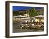 Restaurants in the Plaza Mayor, Pollenca (Pollensa), Mallorca (Majorca), Balearic Islands, Spain, M-Stuart Black-Framed Photographic Print