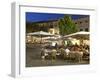 Restaurants in the Plaza Mayor, Pollenca (Pollensa), Mallorca (Majorca), Balearic Islands, Spain, M-Stuart Black-Framed Photographic Print