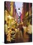 Restaurants in the Rue Des Bouchers, Brussels, Beljium-Nigel Francis-Stretched Canvas