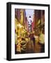 Restaurants in the Rue Des Bouchers, Brussels, Beljium-Nigel Francis-Framed Photographic Print