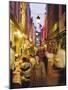 Restaurants in the Rue Des Bouchers, Brussels, Beljium-Nigel Francis-Mounted Photographic Print