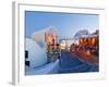 Restaurants in the Village of Oia, Santorini, Cyclades Islands, Aegean Sea, Greece, Europe-Gavin Hellier-Framed Photographic Print