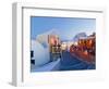 Restaurants in the Village of Oia, Santorini, Cyclades Islands, Aegean Sea, Greece, Europe-Gavin Hellier-Framed Photographic Print