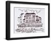 Restaurants line the waterfront, Cassis, France-Richard Lawrence-Framed Photographic Print