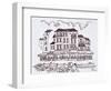 Restaurants line the waterfront, Cassis, France-Richard Lawrence-Framed Photographic Print