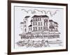 Restaurants line the waterfront, Cassis, France-Richard Lawrence-Framed Photographic Print