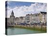 Restaurants Lining the Edge of the Marina in the Port of La Rochelle, Charente-Maritime, France-Stuart Hazel-Stretched Canvas