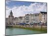 Restaurants Lining the Edge of the Marina in the Port of La Rochelle, Charente-Maritime, France-Stuart Hazel-Mounted Photographic Print