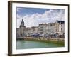 Restaurants Lining the Edge of the Marina in the Port of La Rochelle, Charente-Maritime, France-Stuart Hazel-Framed Photographic Print