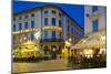 Restaurants on Ostra Larmgatan at Dusk, Gothenburg, Sweden, Scandinavia, Europe-Frank Fell-Mounted Photographic Print