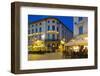 Restaurants on Ostra Larmgatan at Dusk, Gothenburg, Sweden, Scandinavia, Europe-Frank Fell-Framed Photographic Print