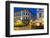 Restaurants on Ostra Larmgatan at Dusk, Gothenburg, Sweden, Scandinavia, Europe-Frank Fell-Framed Photographic Print