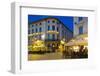 Restaurants on Ostra Larmgatan at Dusk, Gothenburg, Sweden, Scandinavia, Europe-Frank Fell-Framed Photographic Print