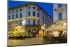 Restaurants on Ostra Larmgatan at Dusk, Gothenburg, Sweden, Scandinavia, Europe-Frank Fell-Mounted Photographic Print