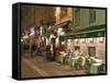 Restaurants on Rue Des Marronniers, Lyon, Rhone, France-Charles Bowman-Framed Stretched Canvas