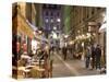 Restaurants on Rue Des Marronniers, Lyon, Rhone, France-Charles Bowman-Stretched Canvas