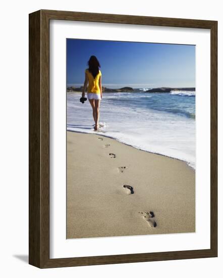 Restaurants on Victoria Road with Twelve Apostles, Camps Bay, Cape Town, Western Cape, South Africa-Ian Trower-Framed Photographic Print