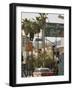 Restaurants-Damian Dovarganes-Framed Photographic Print