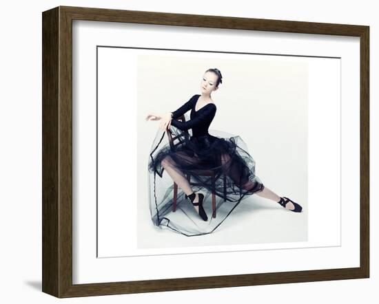 Resting Ballerina-null-Framed Art Print