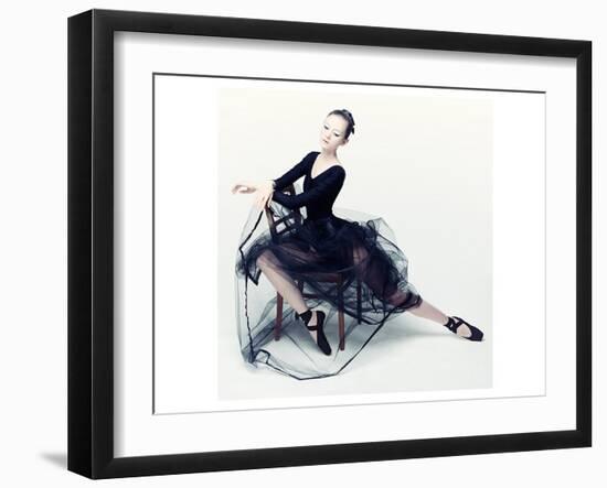 Resting Ballerina-null-Framed Art Print