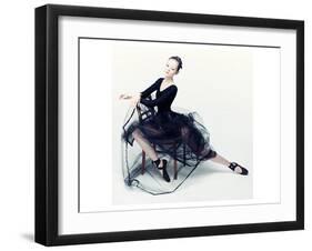 Resting Ballerina-null-Framed Art Print