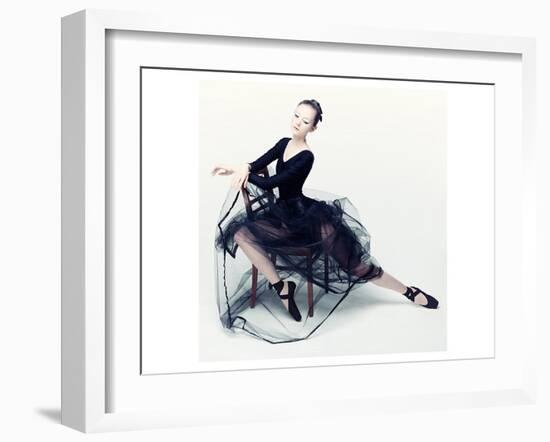 Resting Ballerina-null-Framed Art Print