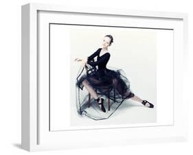 Resting Ballerina-null-Framed Art Print