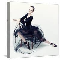 Resting Ballerina-null-Stretched Canvas
