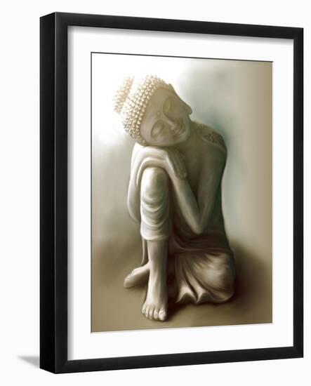 Resting Buddha-Christine Ganz-Framed Art Print