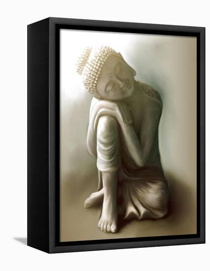 Resting Buddha-Christine Ganz-Framed Stretched Canvas