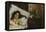 Resting, C.1887-Antonio Mancini-Framed Stretched Canvas