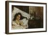 Resting, C.1887-Antonio Mancini-Framed Premium Giclee Print