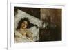 Resting, C.1887-Antonio Mancini-Framed Giclee Print