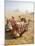 Resting Camels Gaze Across the Desert Sands of Giza, Cairo, Egypt-Dave Bartruff-Mounted Photographic Print