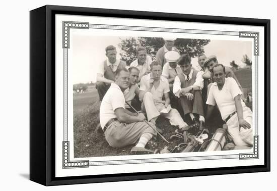 Resting Golfers-null-Framed Stretched Canvas